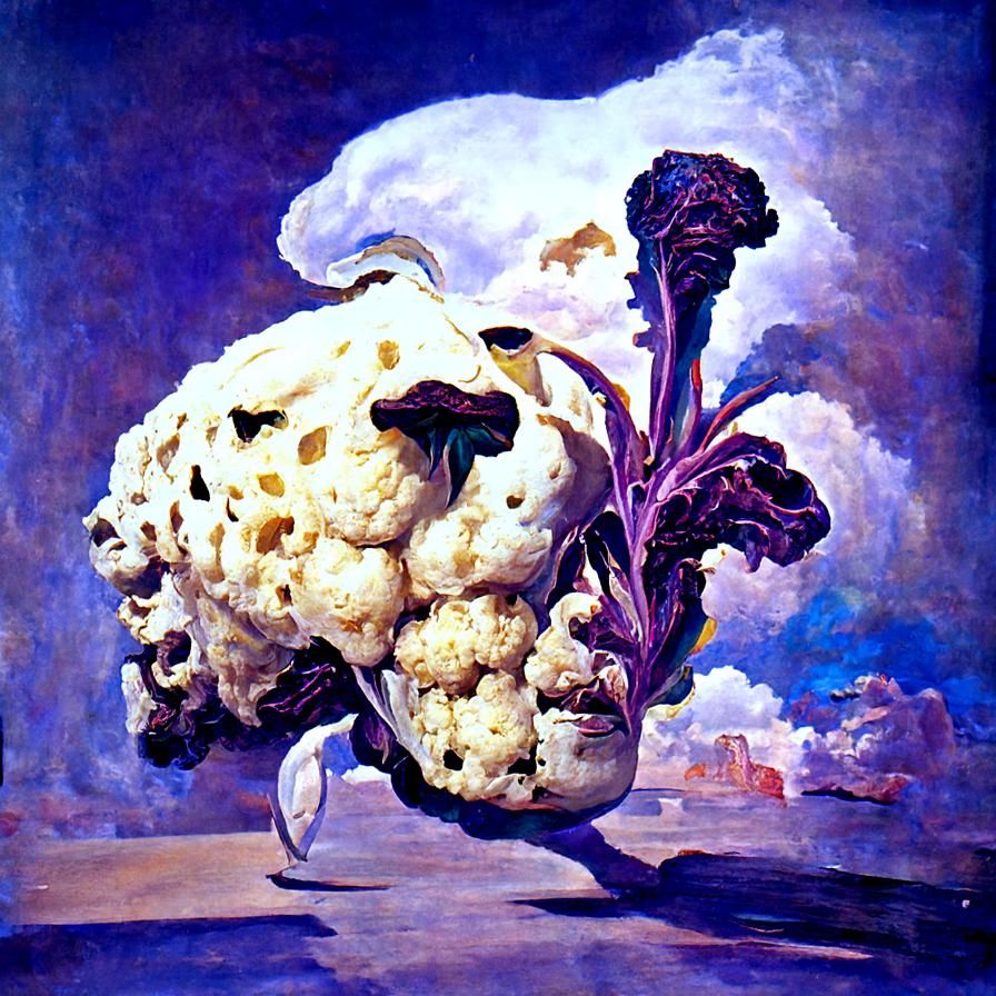 Cauliflower 8K By Salvador Dalí