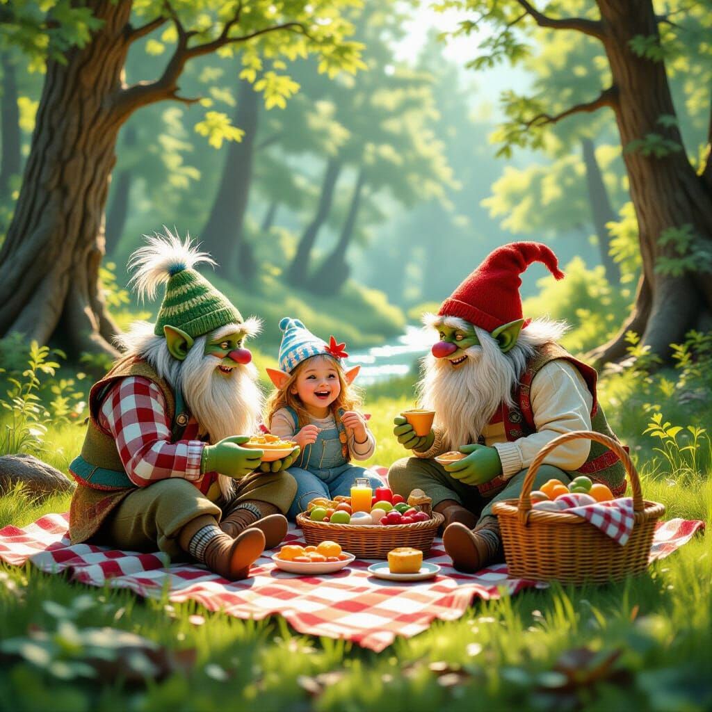 Trolls on a picnic  by @Pharaoh Julia