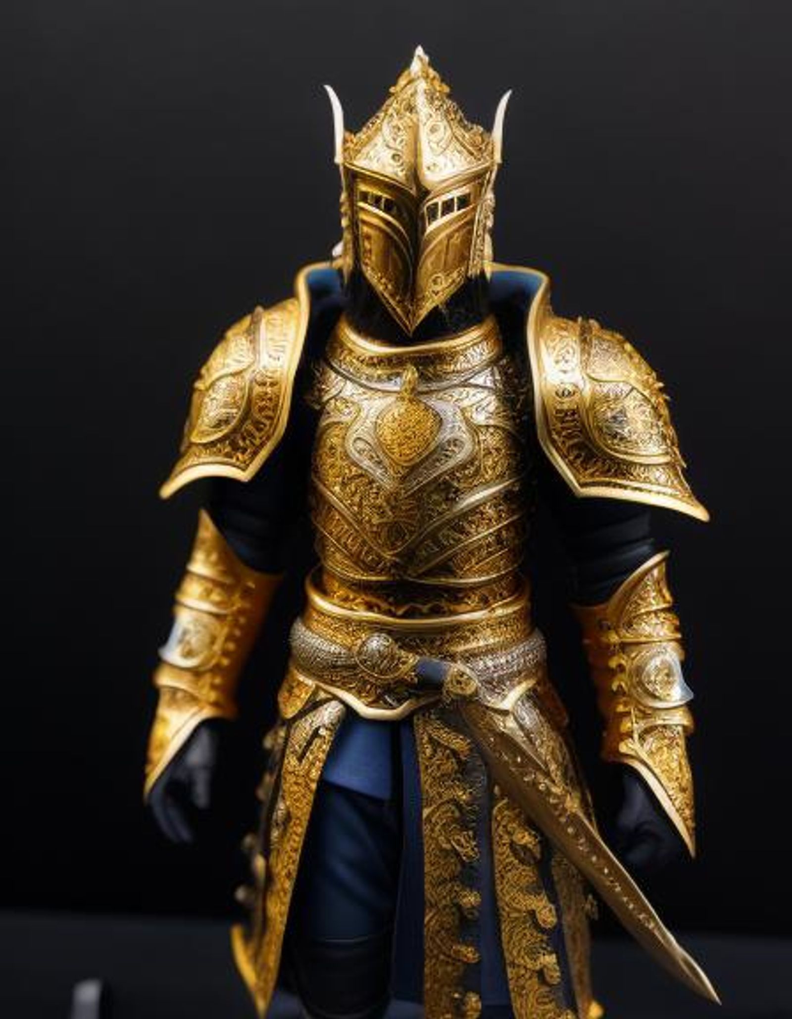 King Aurthur in full plate armor AI Generated Artwork NightCafe Creator