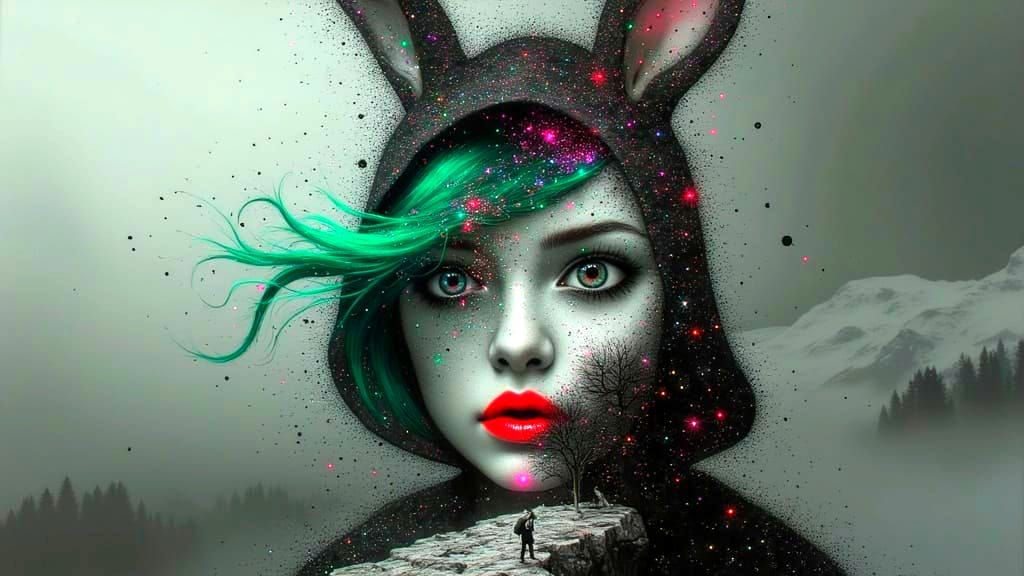 Neon-Noir (Winter Solstice, Rabbit Landscape)