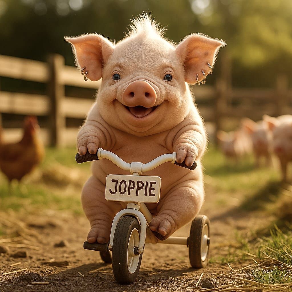 Joppie Exploring the Farm