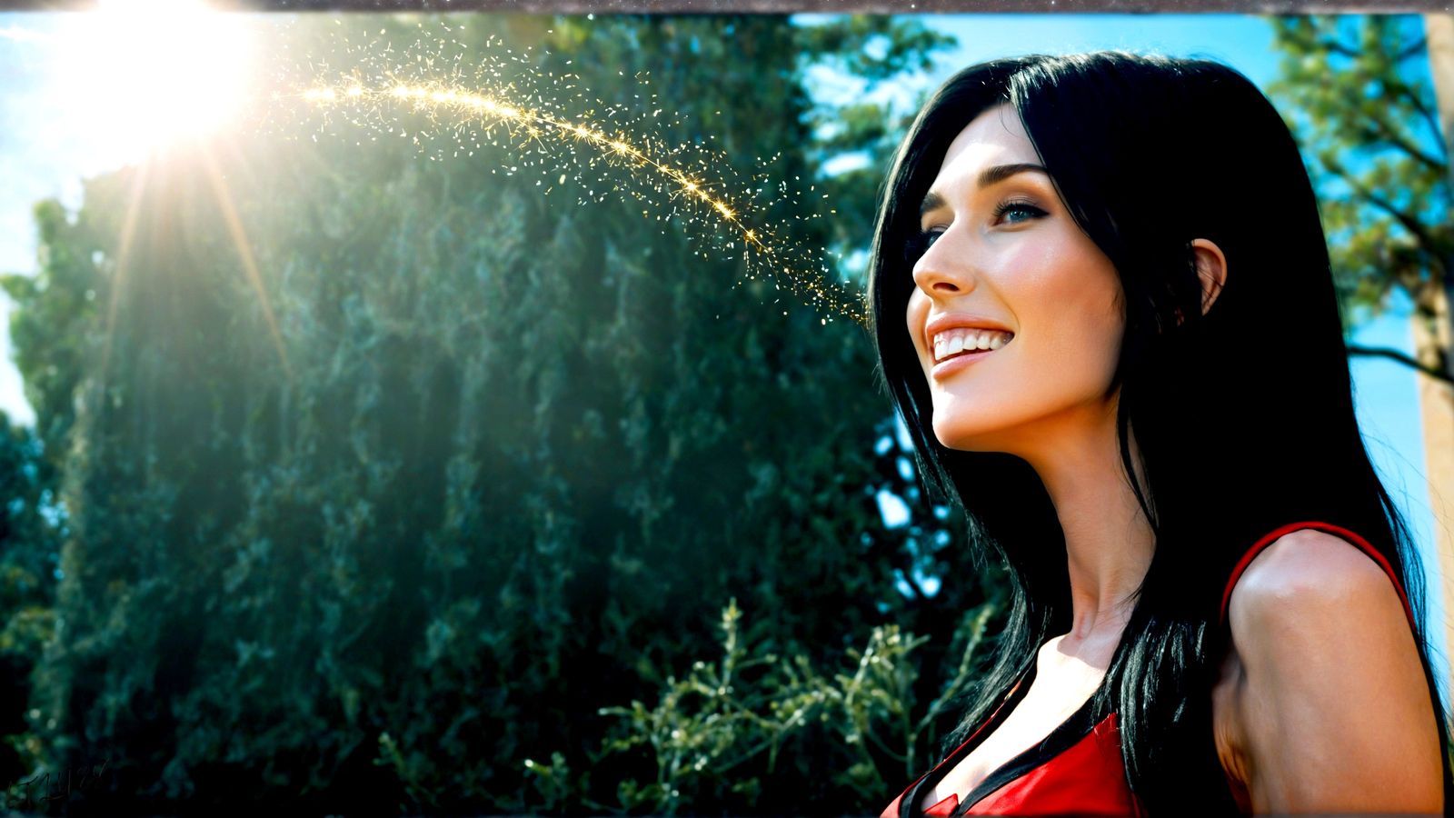 Maxine Kemp - Glitter in the air series.