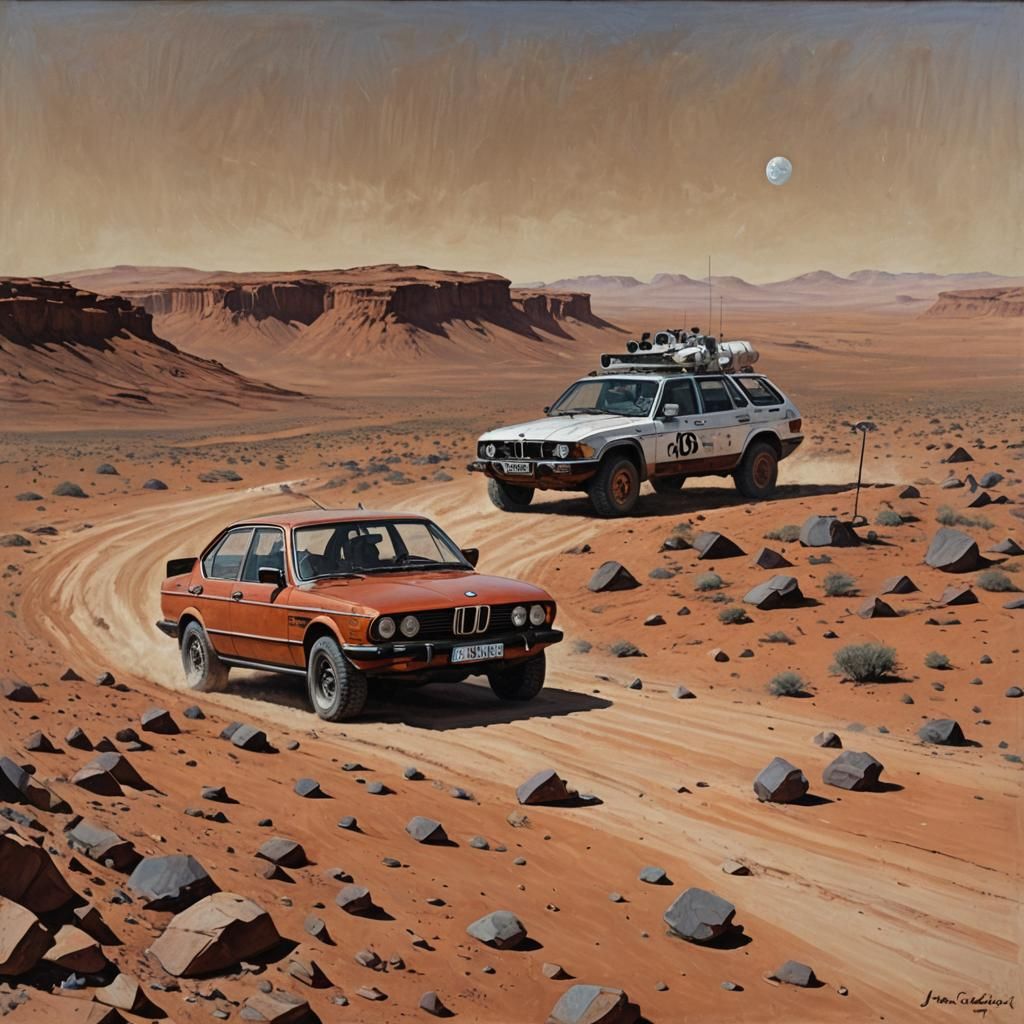 Cars BMW in mars