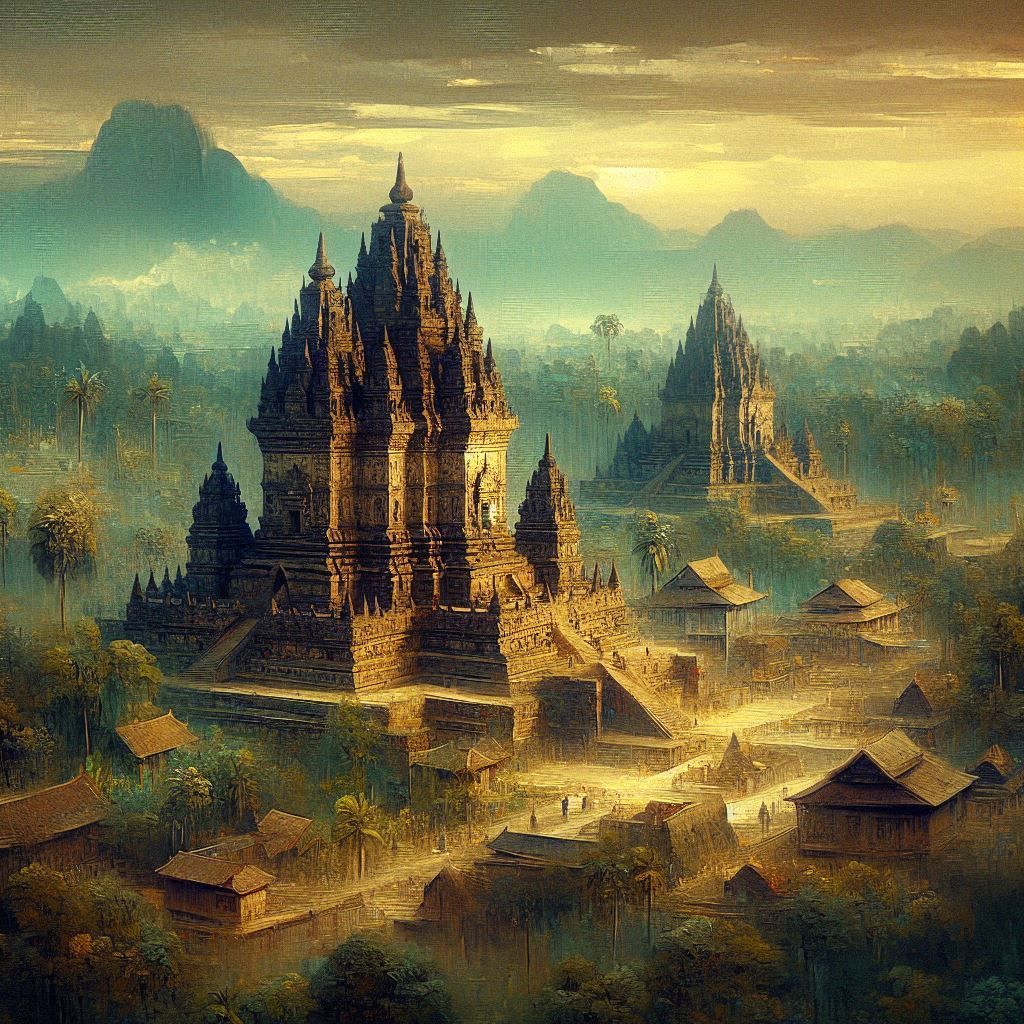 Ancient temple in Java Indonesia