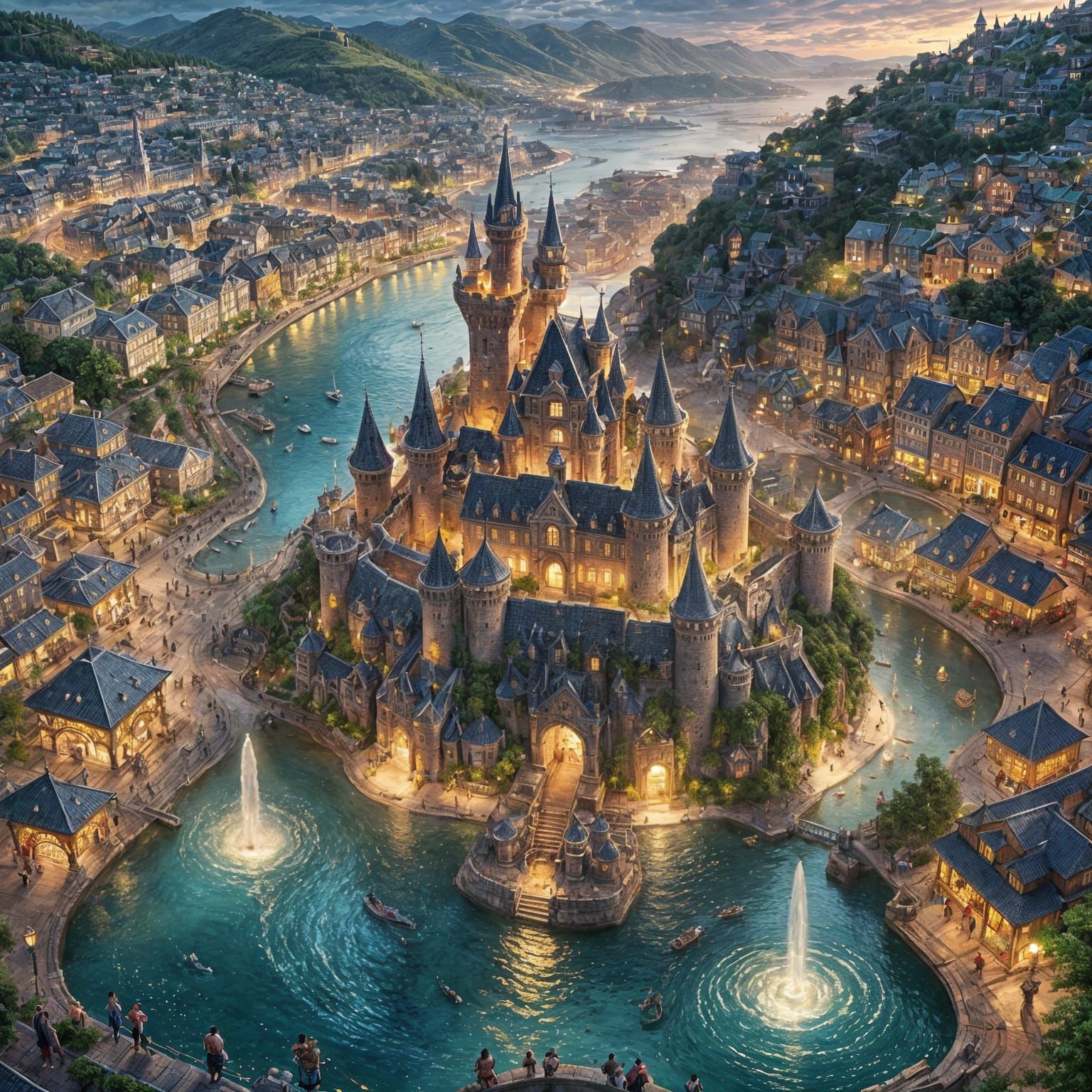 Magical castle  by @Titi