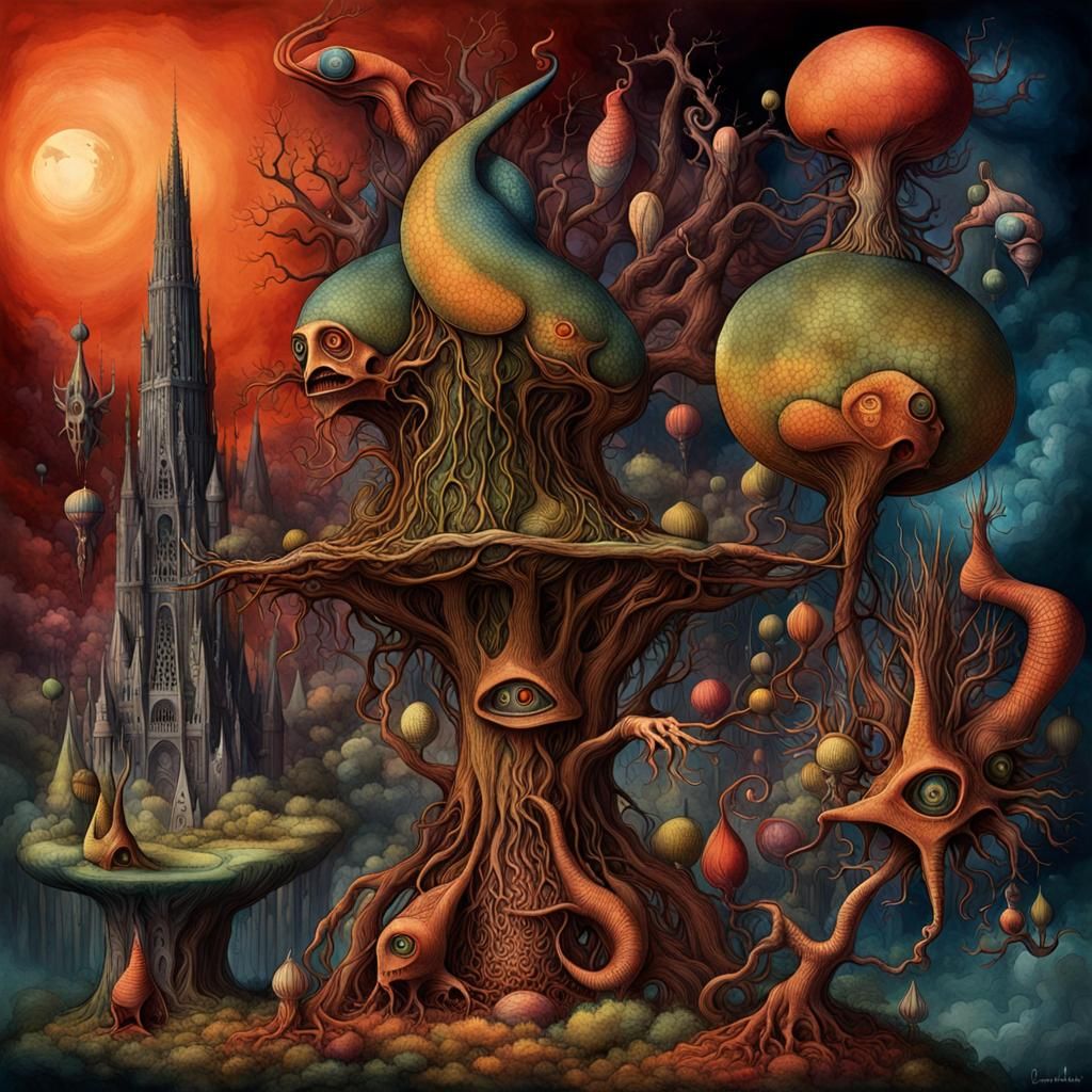 Dreamlike Surrealism in Deep Color