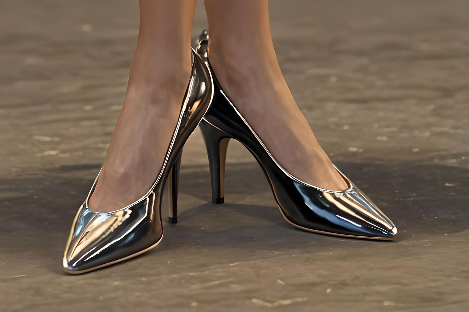 Mirage's Black High Heeled Shoes #4