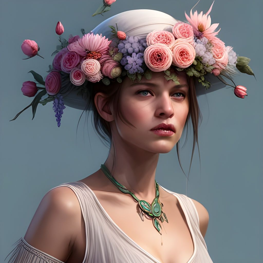 The Lady with hat  by @Tolino