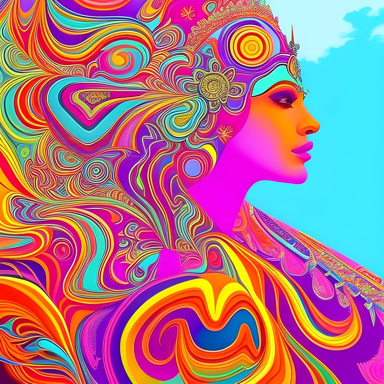 Psychedelia - AI Generated Artwork - NightCafe Creator