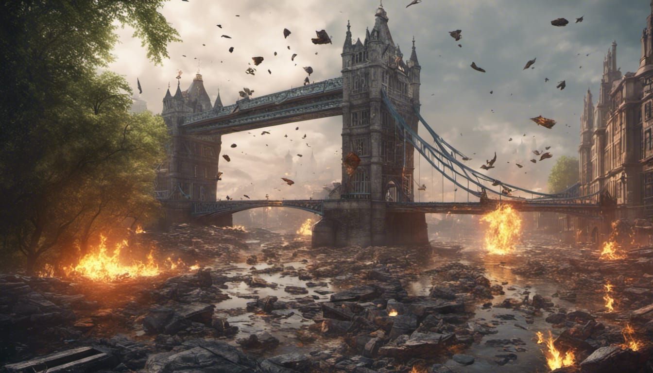 "London Bridge is falling down"  Post-Apocalyptic future.   by @DIGITaiLS66