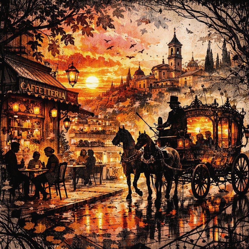 Busy evenings in Italia  by @nana