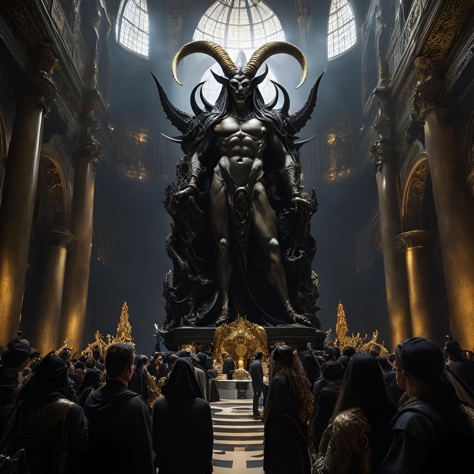 Demonic Cult's Statue  by @StrayReplica