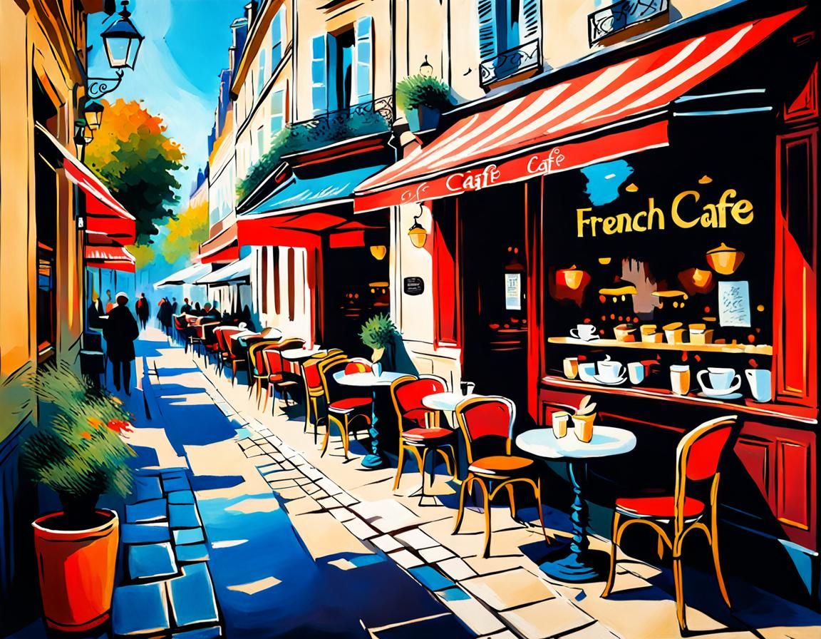impressionistic French Cafe'