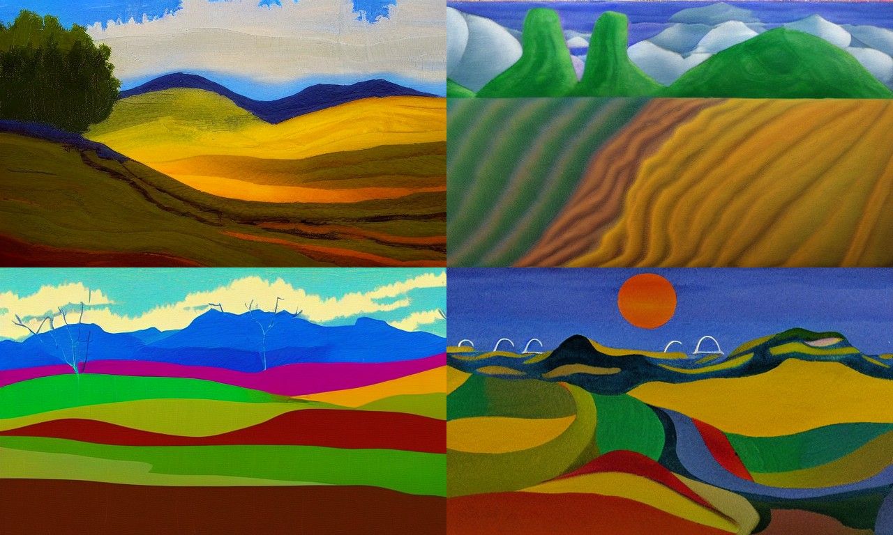 Landscape in the style of Environmental art