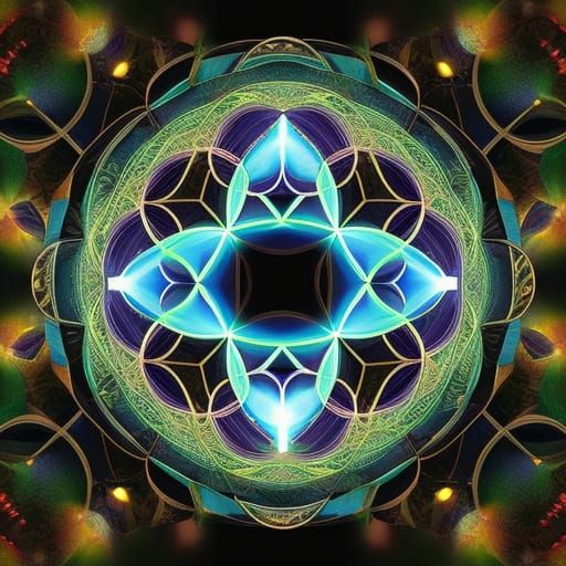 Fractal Kaleidoscoping - AI Generated Artwork - NightCafe Creator