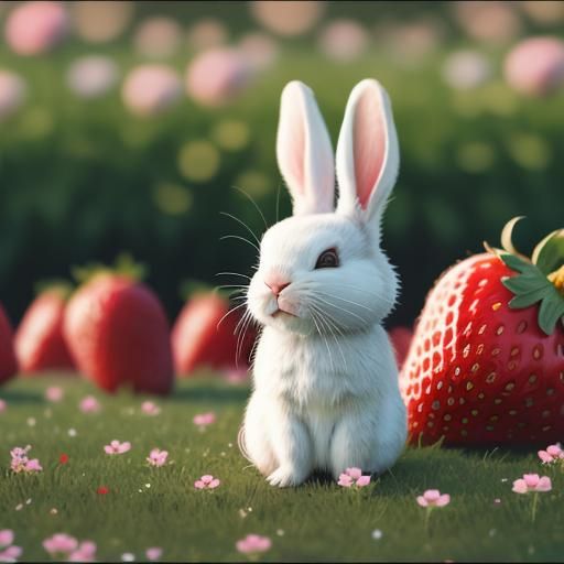 (Cinematic Pop Exposures )  Strawberry Fields and BUNNIES Al...