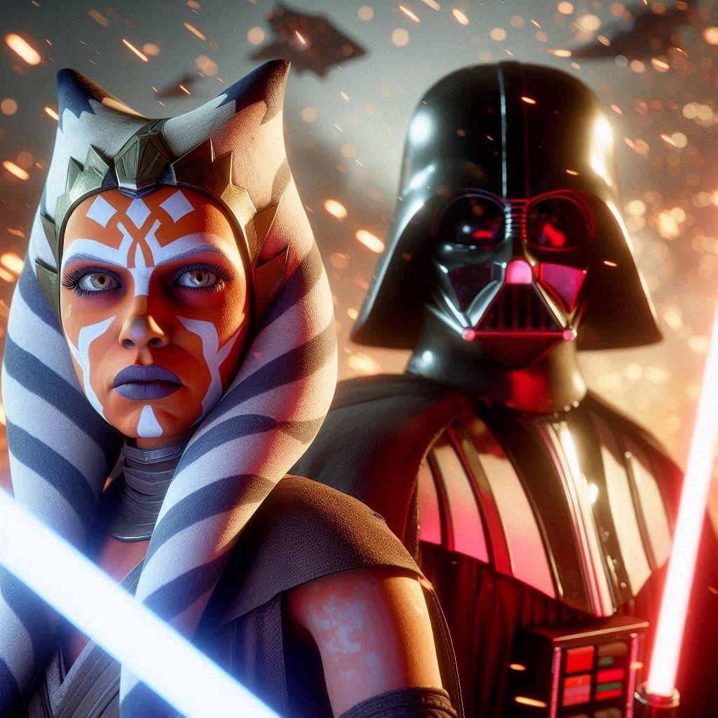 Ahsoka and darth vader