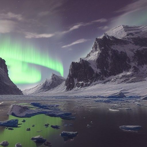 Aurora ice field