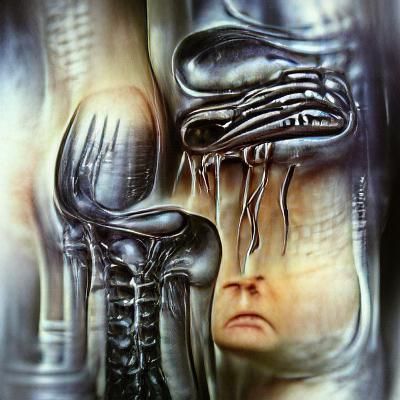 I feel sick , body aches and pains H.R. Giger