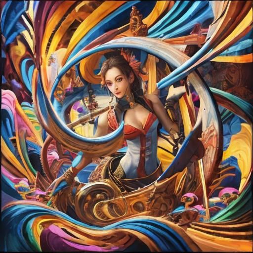 Whimsical dreamy Anthropomorphic Venus Hybrid Humanoid Venus...