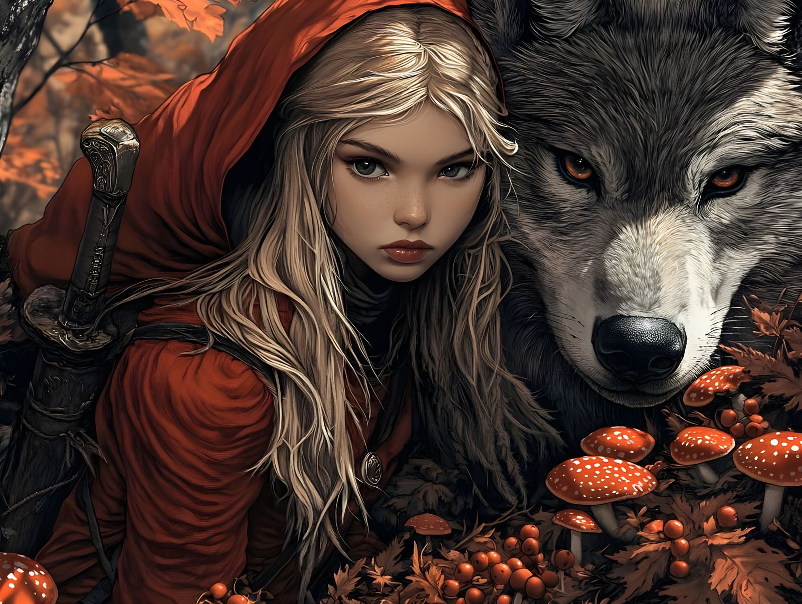 Red and the Wolf, Heavy Metal style.