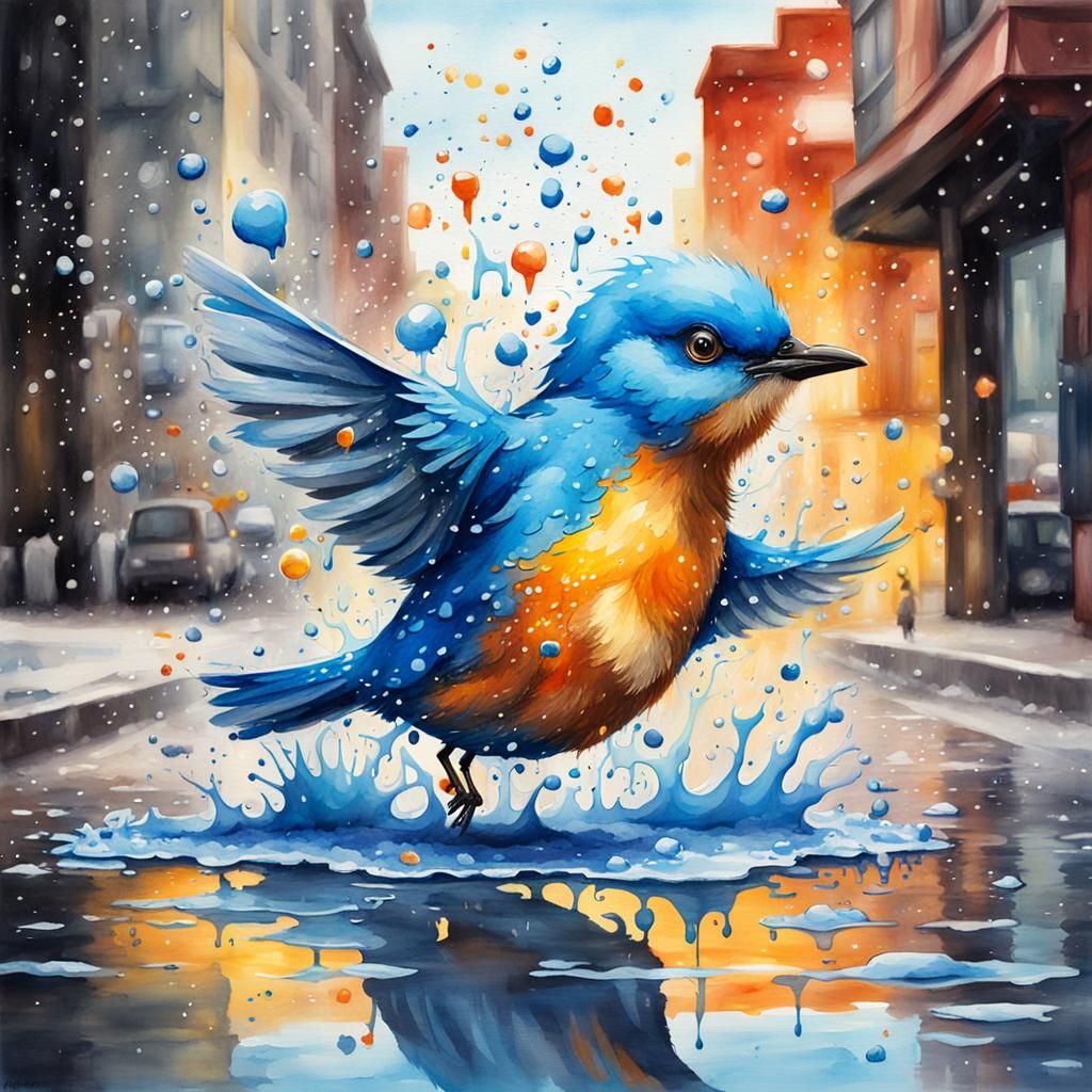  blue bird  by @Domy