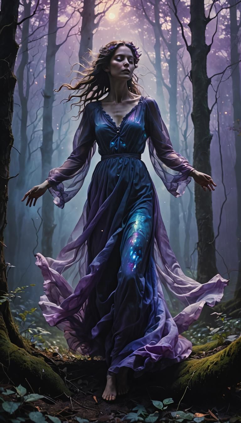 out of body experience, dreaming, aurora mist