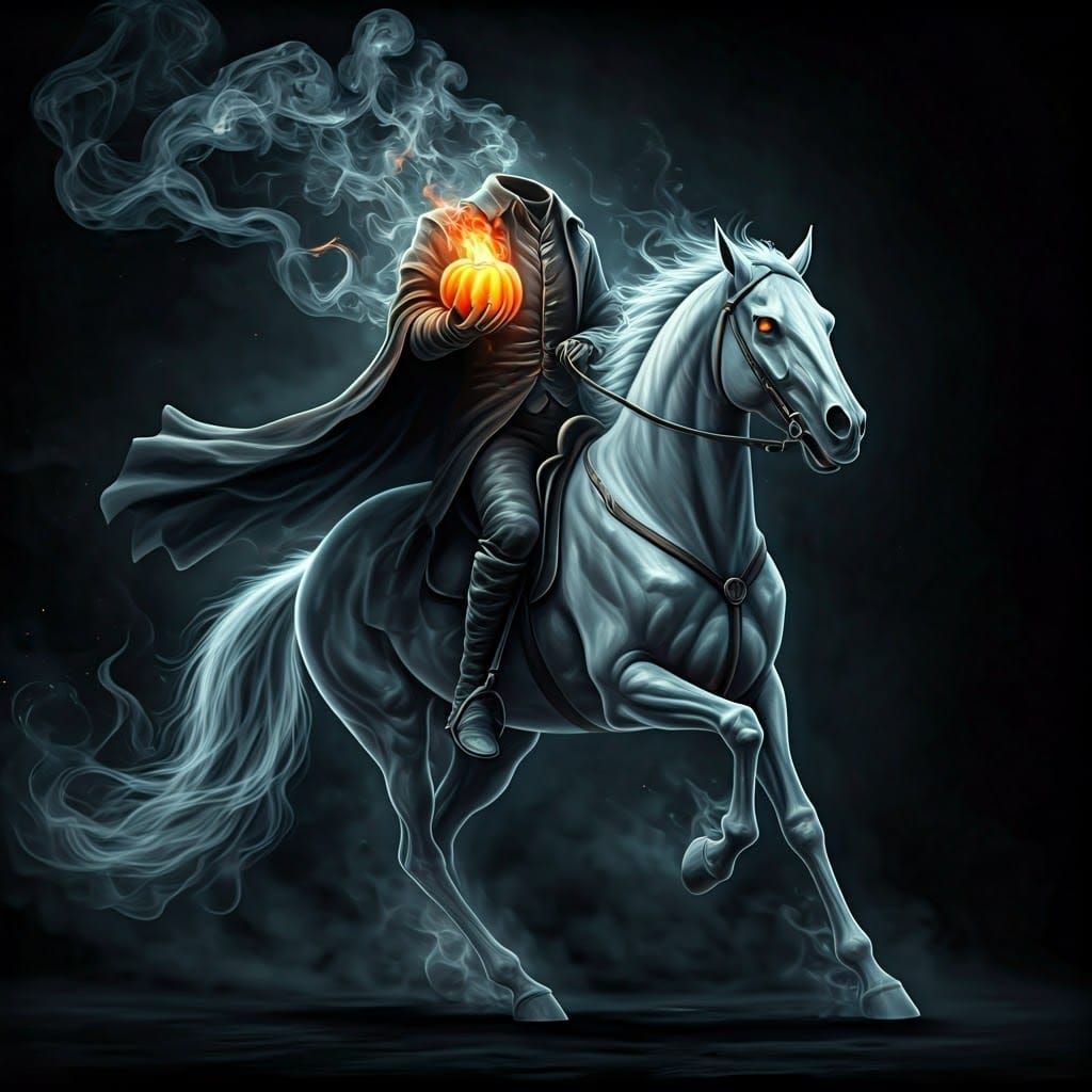 The Headless Horseman  by @Moxiecat
