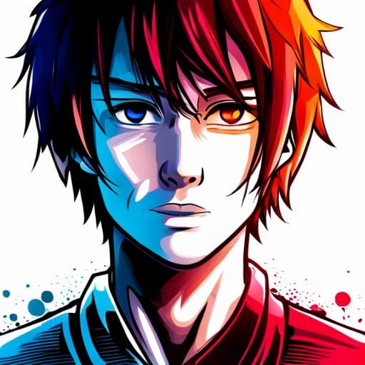 AI Art Generator: Anime boy profile picture