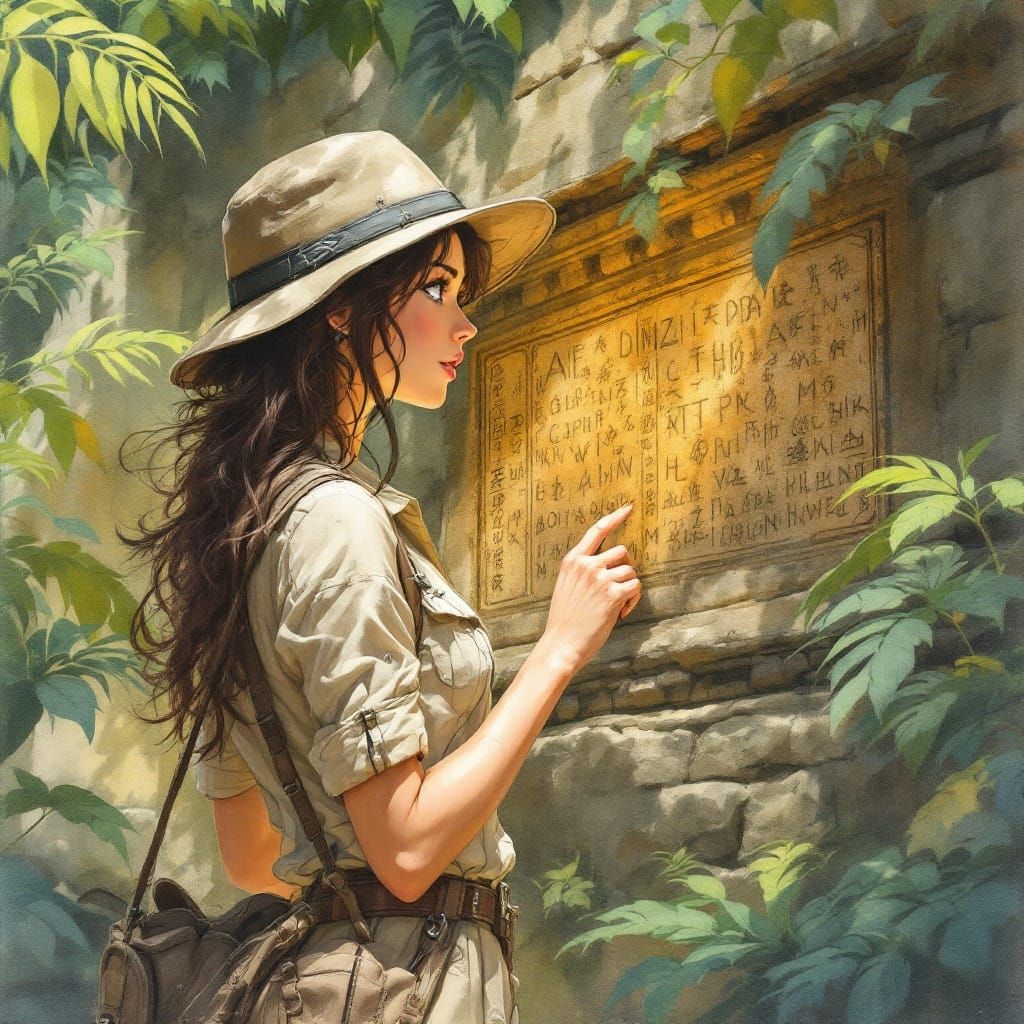 Explorer Deciphering Inscriptions  by @Chirminth