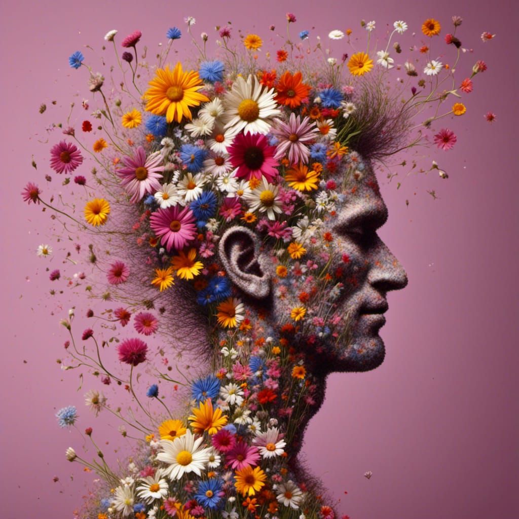 <lora:Flowers:1.0> Sensual man