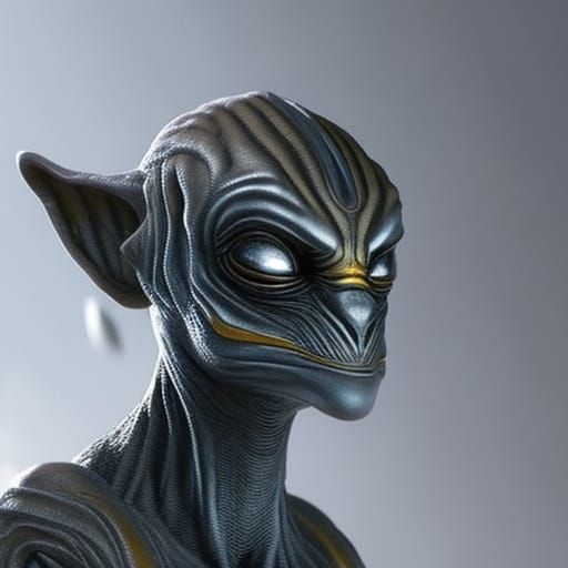 Grey Alien - Ai Generated Artwork - Nightcafe Creator