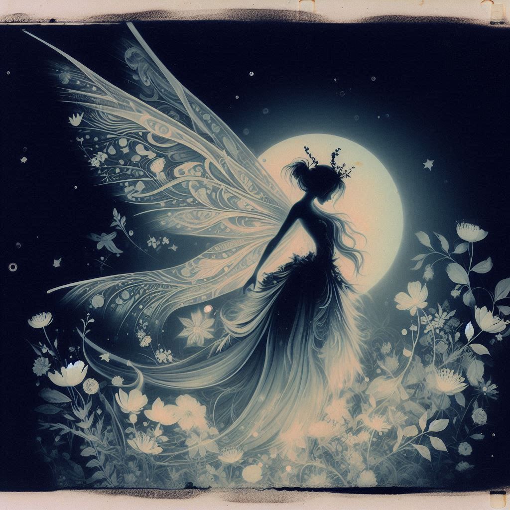 August 2024 Art Jam Images  fairy and photograms