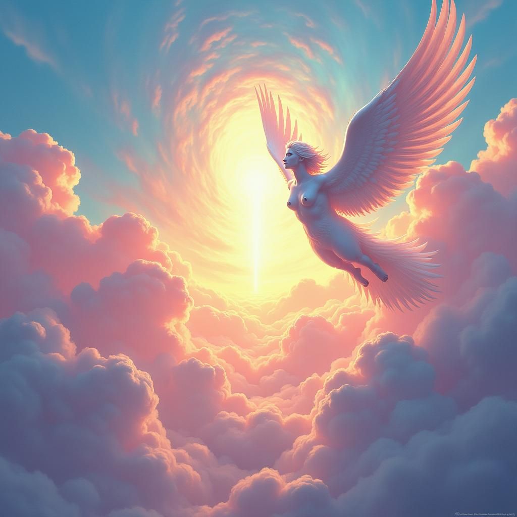 Heaven's skies, afterlife, sky, clouds, angels, cosmic, afterlife, energy, speed, flight, height