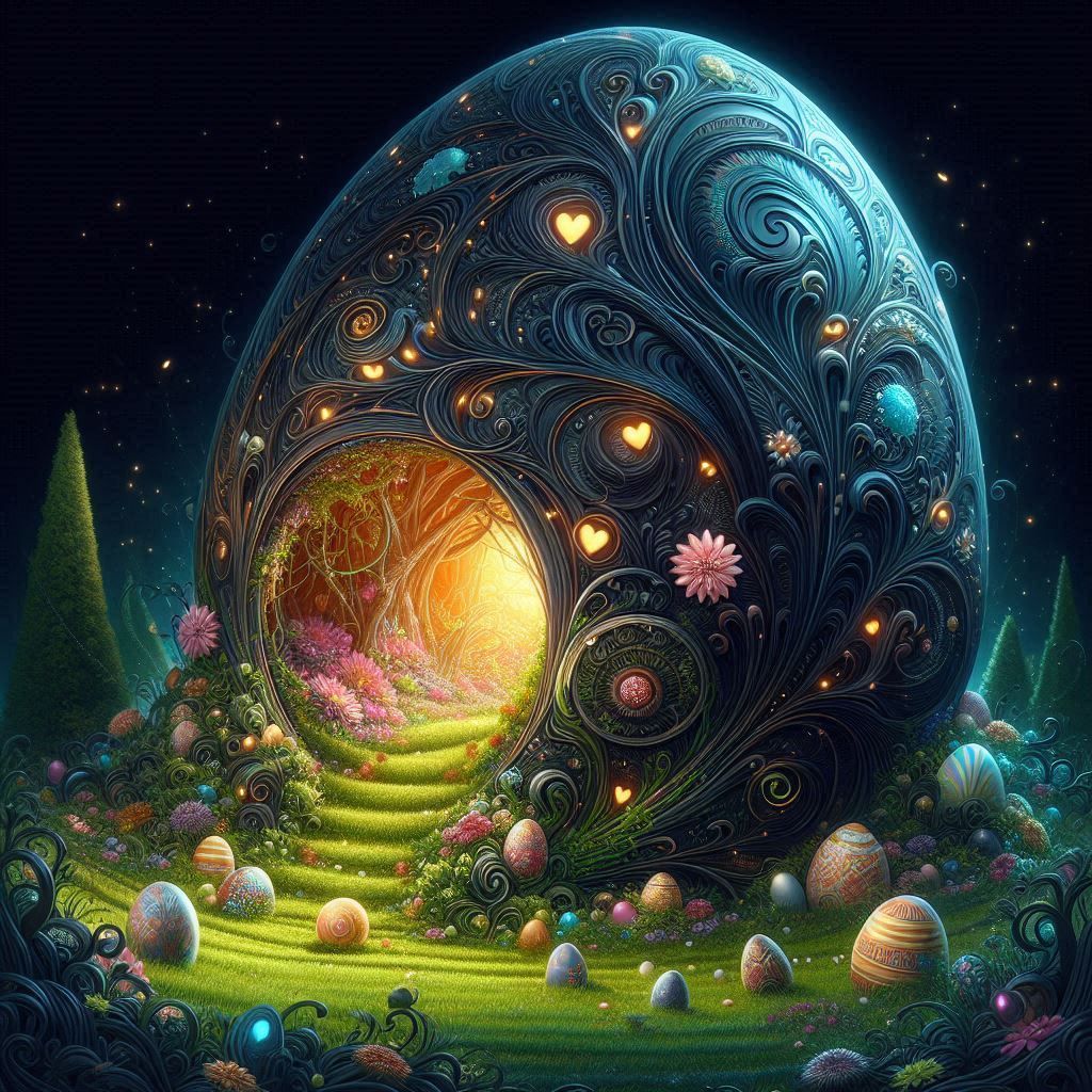 gigantic, enchanted Easter egg