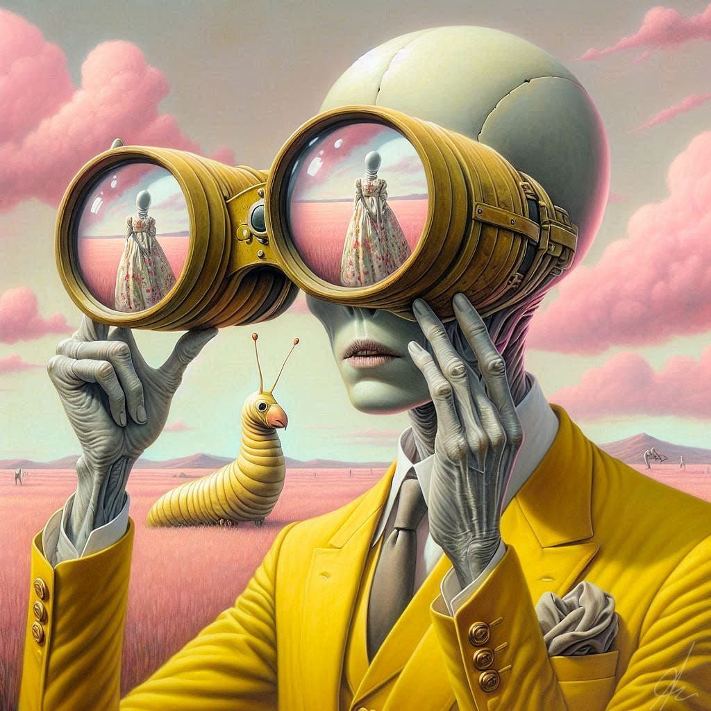 Surreal binoculars
