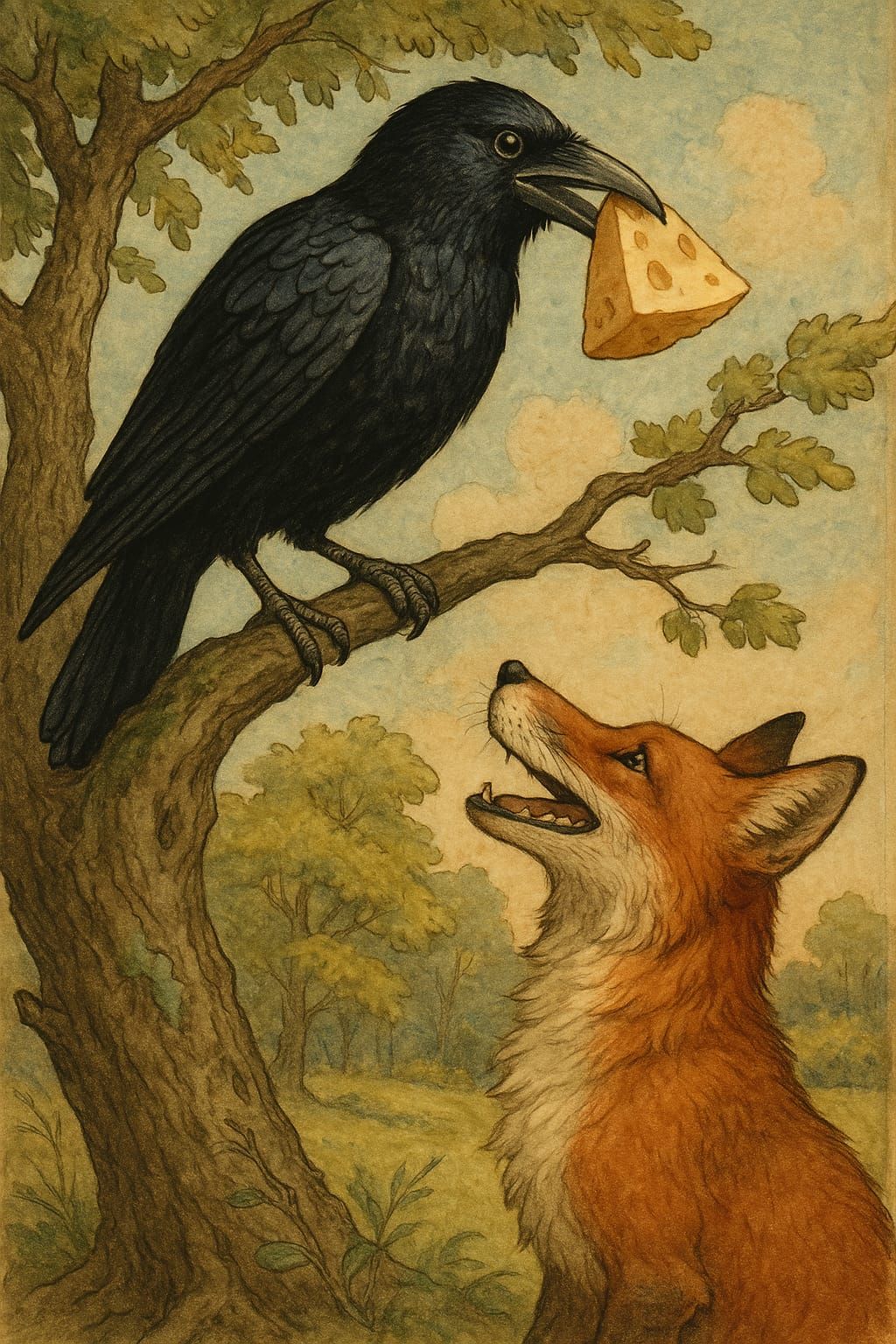 Le Corbeau et le Renard (Jean de La Fontaine)