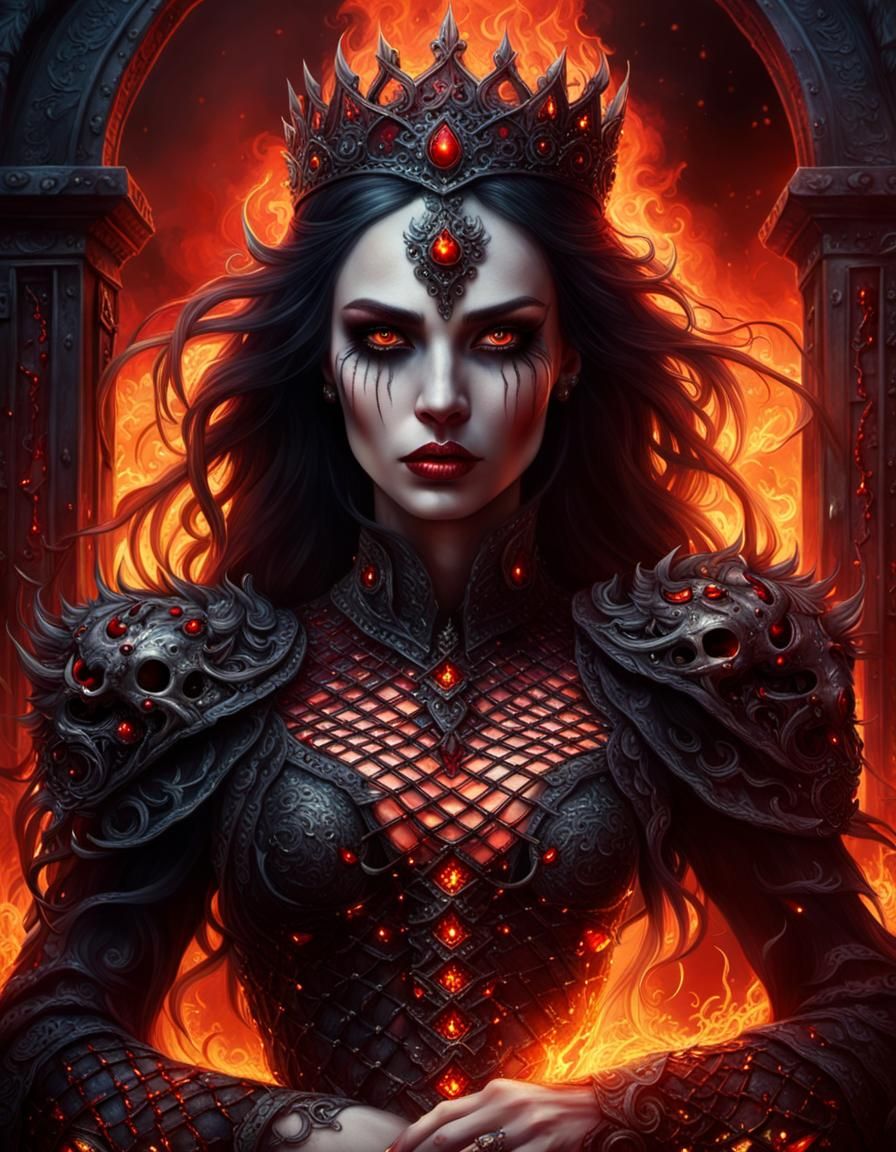 A Princess of modern world guarding the gates of hell  by @HawkStar