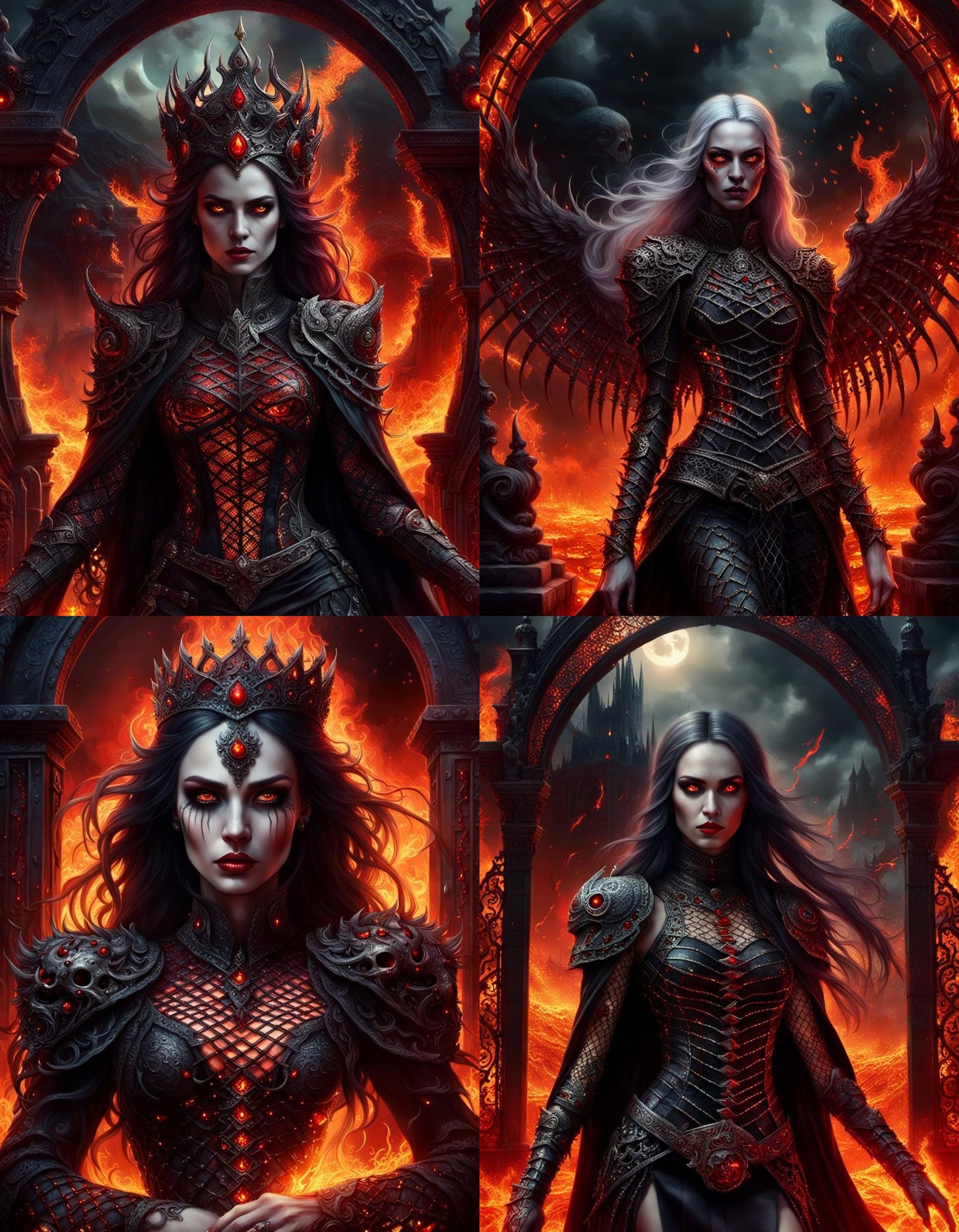 A Princess of modern world guarding the gates of hell