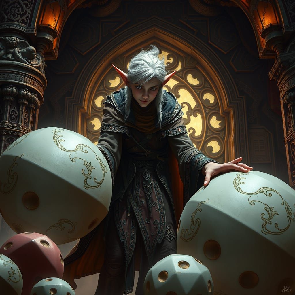 to roll the spherical dice