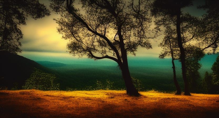 cinematic shot landscape