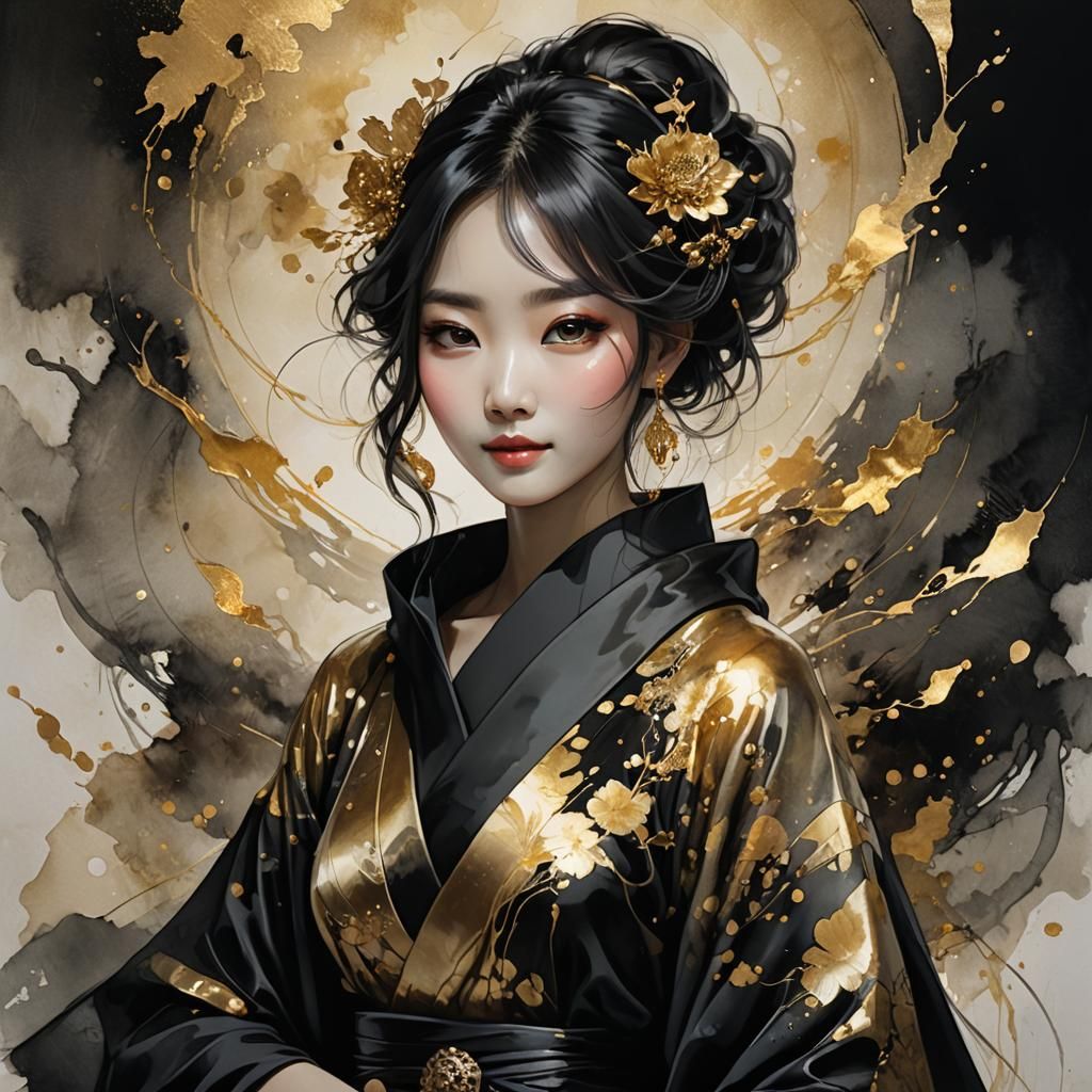 Black and Gold  by @Yulia 