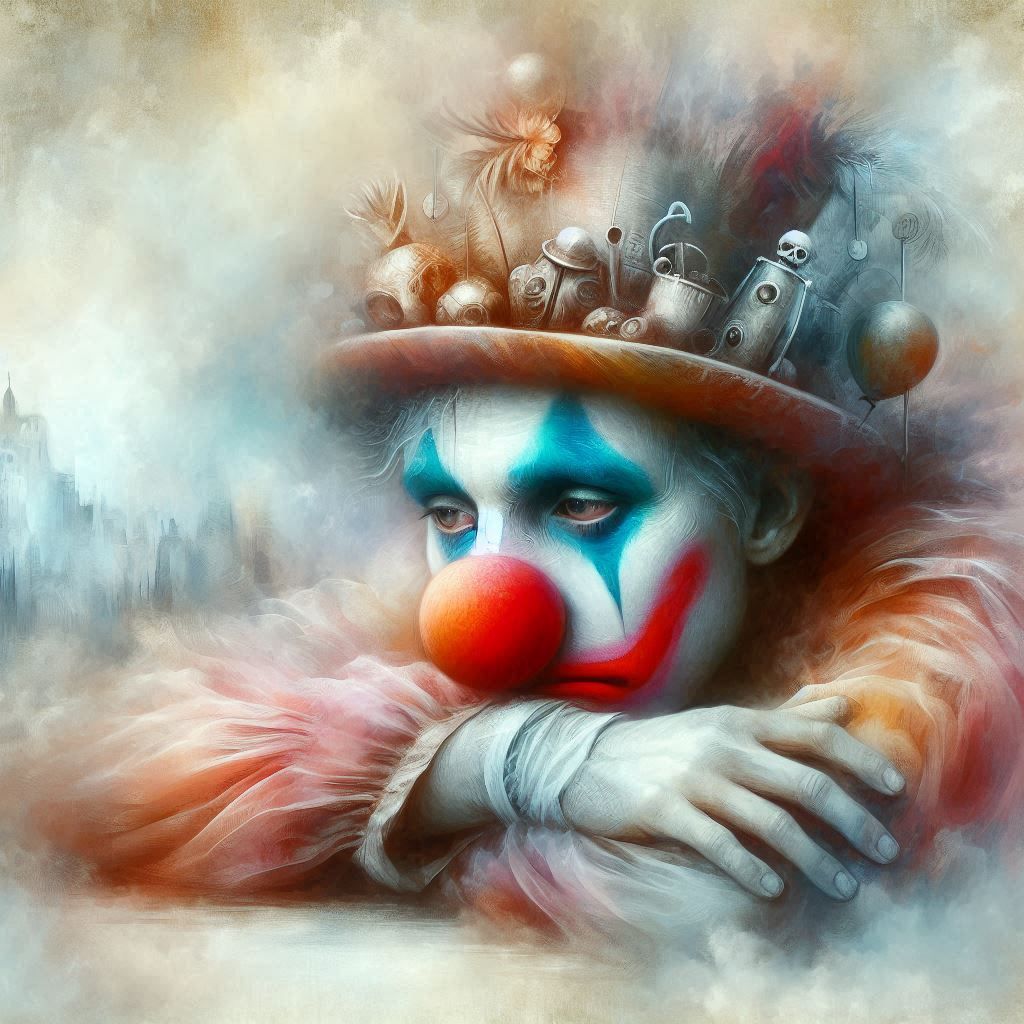 Depressed clown