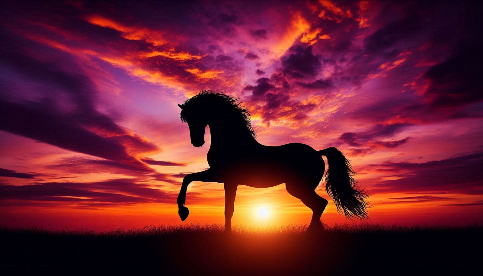 Silhouettes, new theme challenge for Real Horses. Round 11