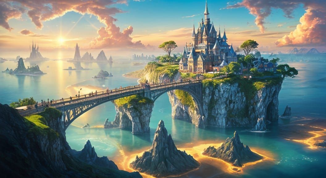 Floating Islands Bridge of Light