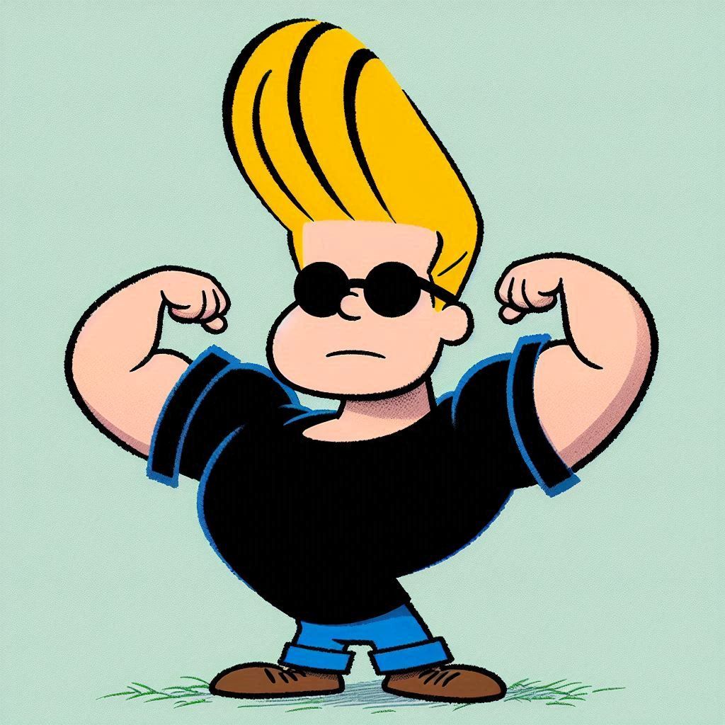 Johnny Bravo by Charles Schulz