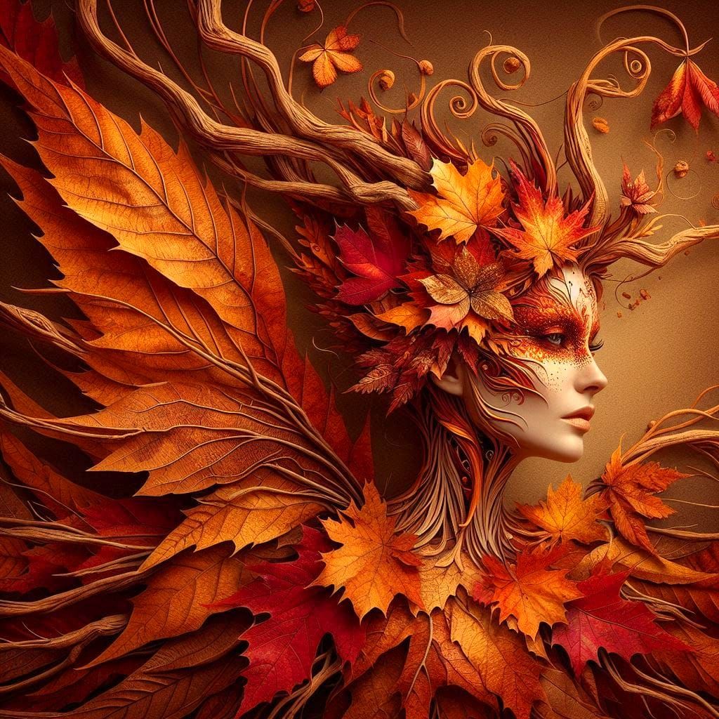 Autumn spirit of the forest  by @Lovealotyl 