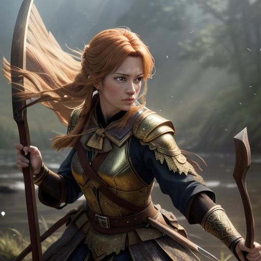 Bow Takes Shape: Hyper-Realistic Digital Art