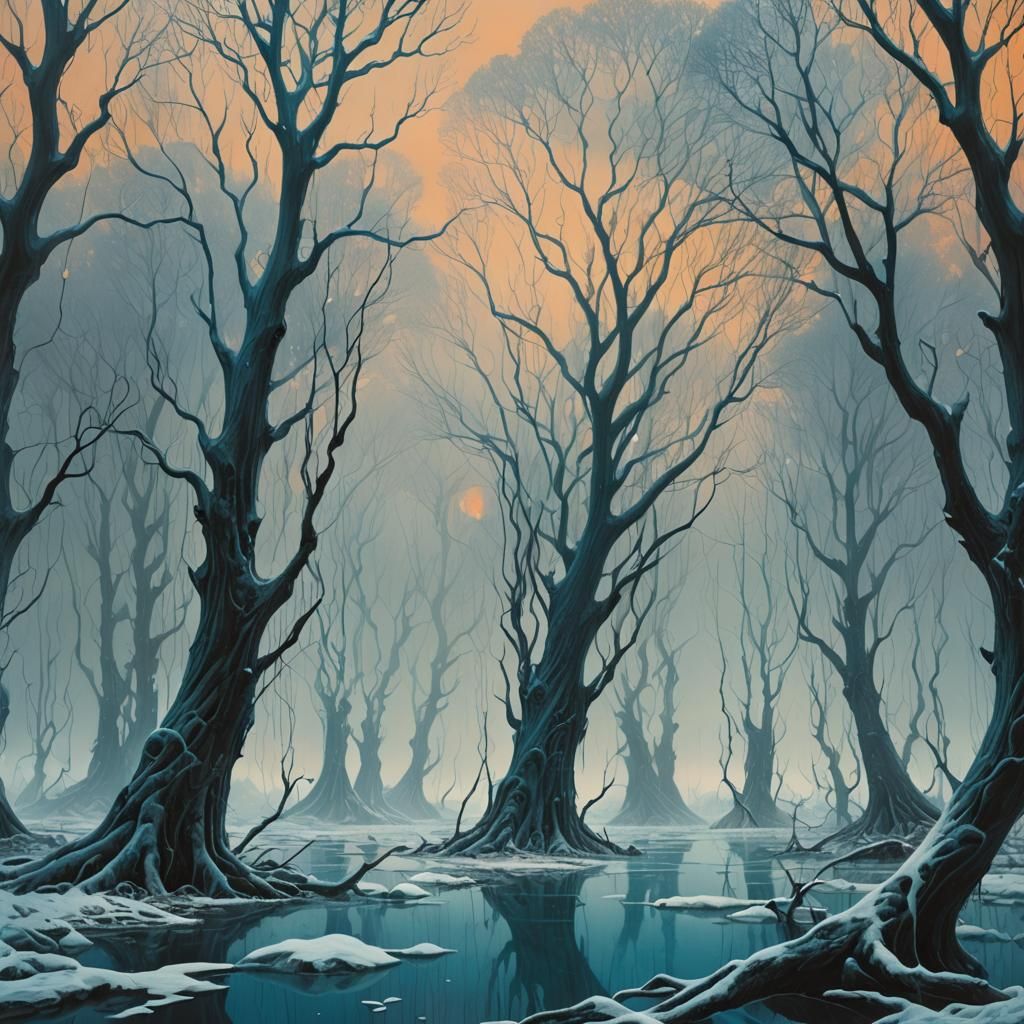 arctic completely melted flooding forests