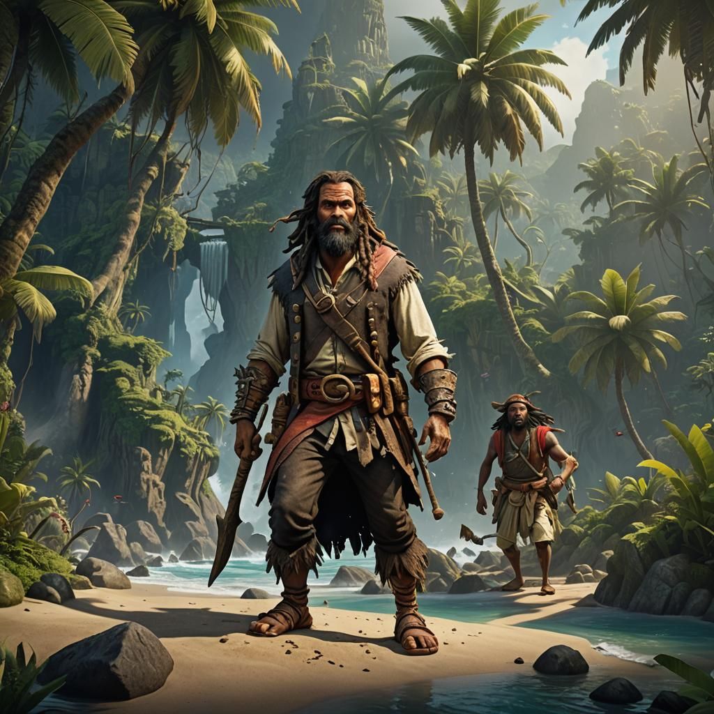 Robinson Crusoe and Friday